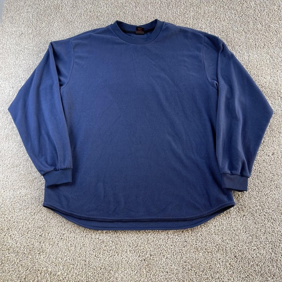 Nike Other - Y2K Nike Sweatshirt Mens XL Blue Fleece Pullover Crewneck Solid Blank Casual Top
